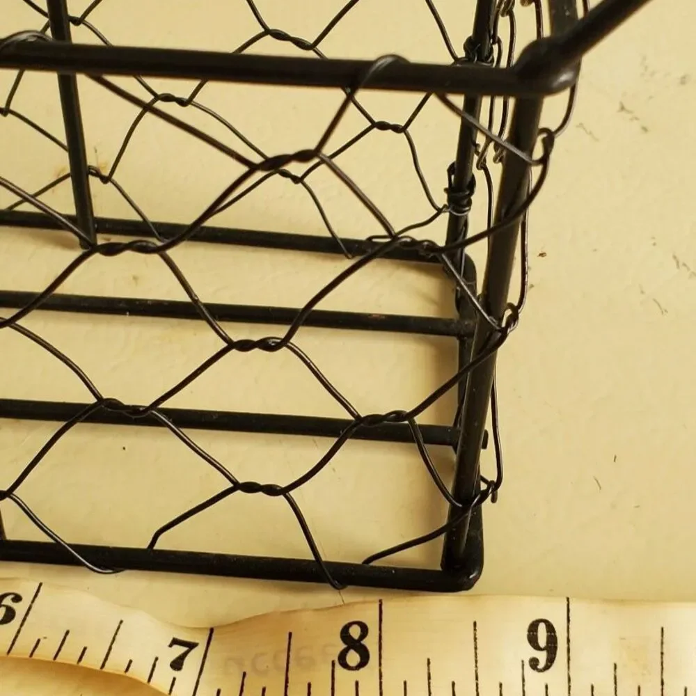 Chicken Wire Small Caddy Black